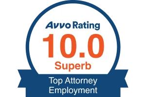 Avvo Rating 10.0 Superb Top Attorney Employment